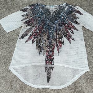 Charlotte Russe Feather Tunic